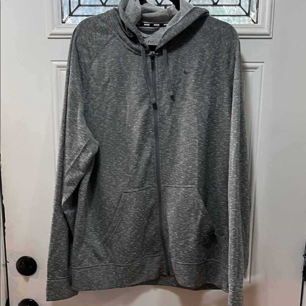 Nike Heather Gray Full-Zip Hoodie